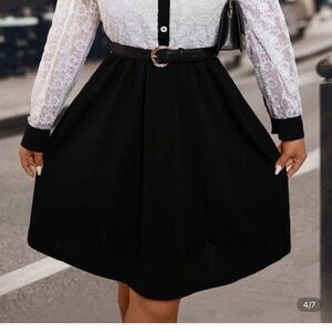 Elegant Black and white dress